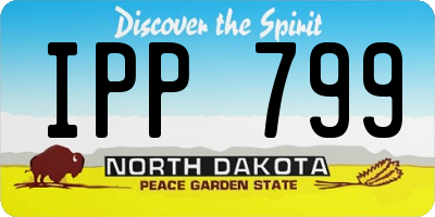 ND license plate IPP799