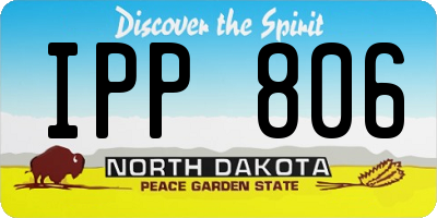 ND license plate IPP806