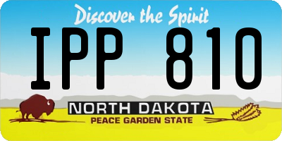 ND license plate IPP810