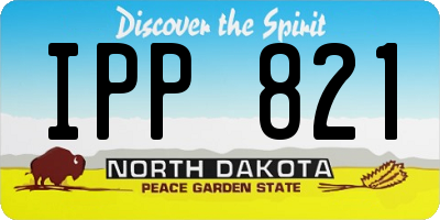 ND license plate IPP821