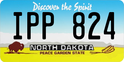 ND license plate IPP824