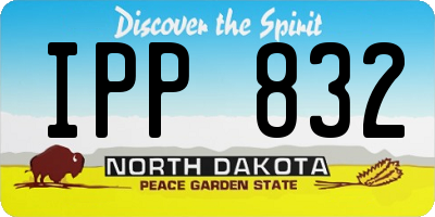 ND license plate IPP832