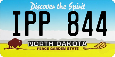 ND license plate IPP844