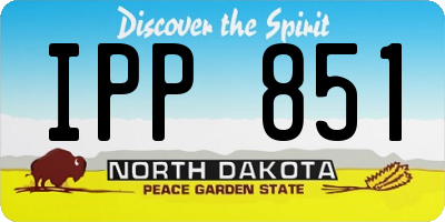 ND license plate IPP851