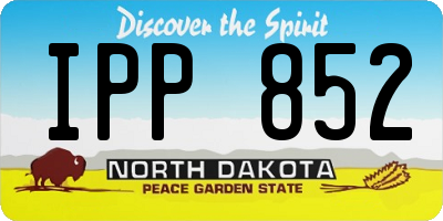 ND license plate IPP852