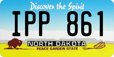 ND license plate IPP861