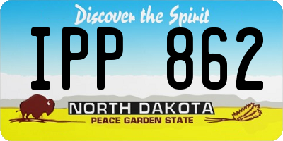 ND license plate IPP862