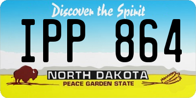 ND license plate IPP864