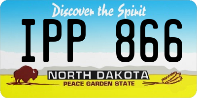 ND license plate IPP866