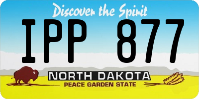 ND license plate IPP877