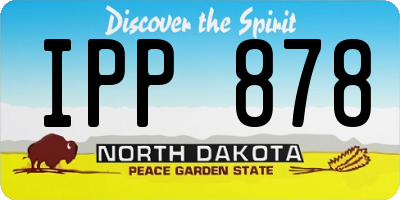 ND license plate IPP878