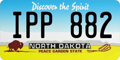 ND license plate IPP882