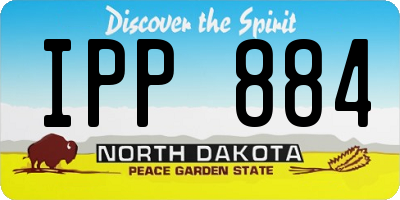 ND license plate IPP884