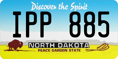 ND license plate IPP885