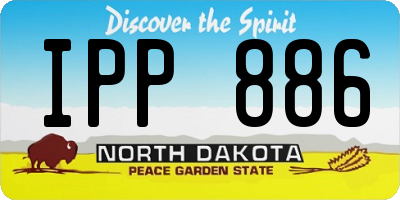 ND license plate IPP886