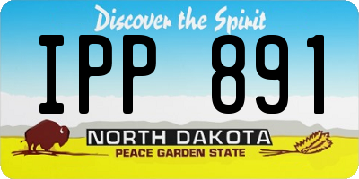 ND license plate IPP891