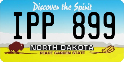 ND license plate IPP899