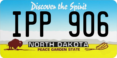 ND license plate IPP906