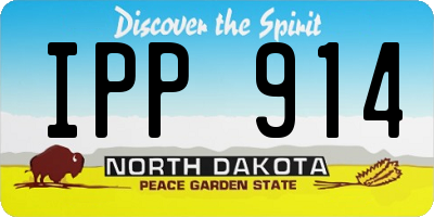 ND license plate IPP914