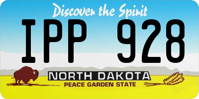 ND license plate IPP928