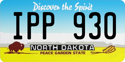 ND license plate IPP930