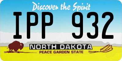 ND license plate IPP932