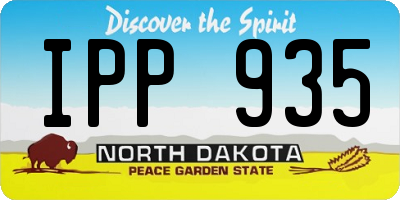 ND license plate IPP935