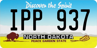 ND license plate IPP937