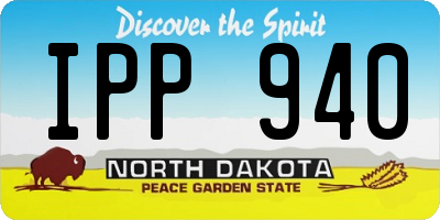 ND license plate IPP940