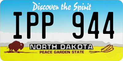 ND license plate IPP944
