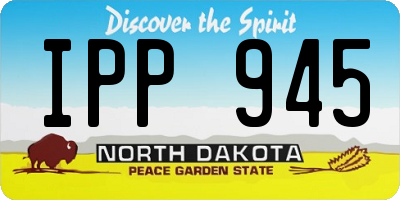 ND license plate IPP945