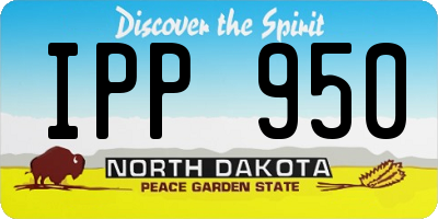 ND license plate IPP950