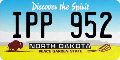 ND license plate IPP952