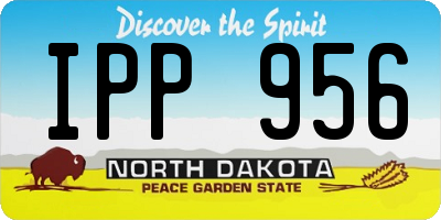 ND license plate IPP956