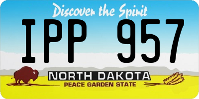 ND license plate IPP957