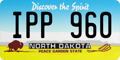 ND license plate IPP960