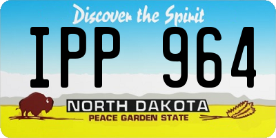 ND license plate IPP964