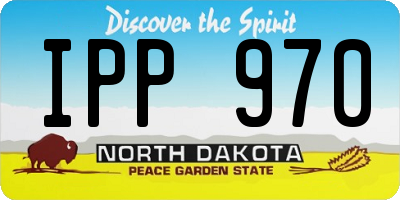 ND license plate IPP970