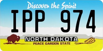 ND license plate IPP974