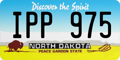 ND license plate IPP975
