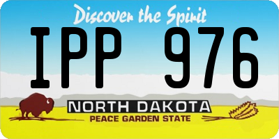 ND license plate IPP976