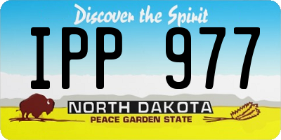 ND license plate IPP977