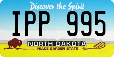 ND license plate IPP995