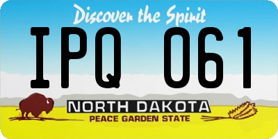 ND license plate IPQ061