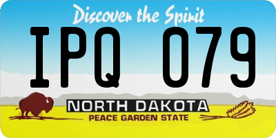 ND license plate IPQ079