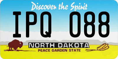 ND license plate IPQ088