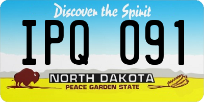 ND license plate IPQ091
