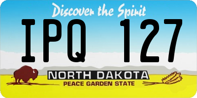 ND license plate IPQ127
