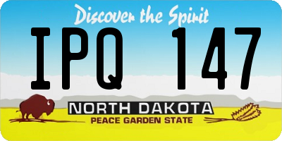 ND license plate IPQ147
