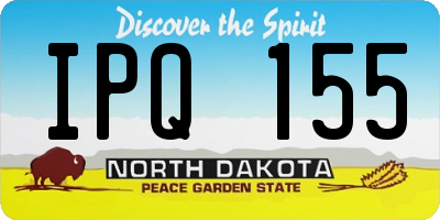 ND license plate IPQ155